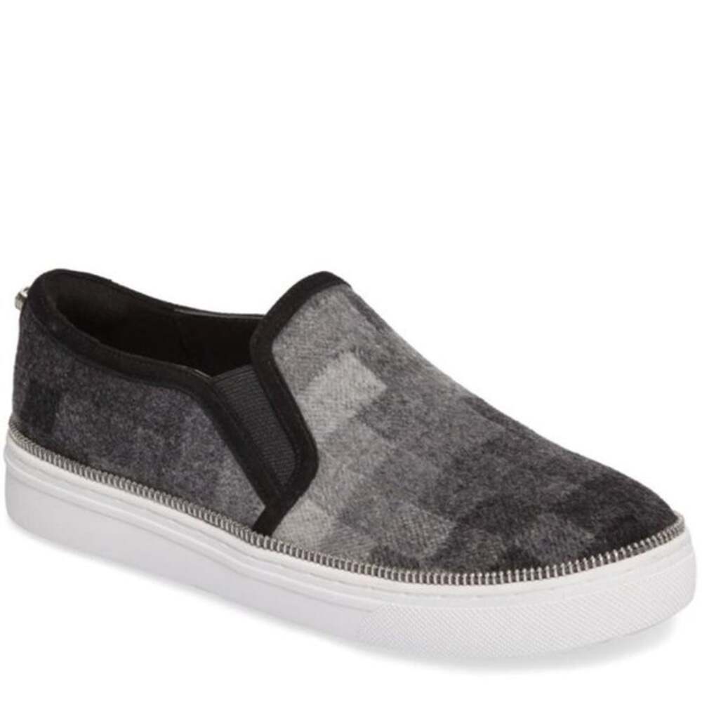 Botkier Harper Slip On Sneaker in Grey Graphic Women's Size 7.5 Medium NEW